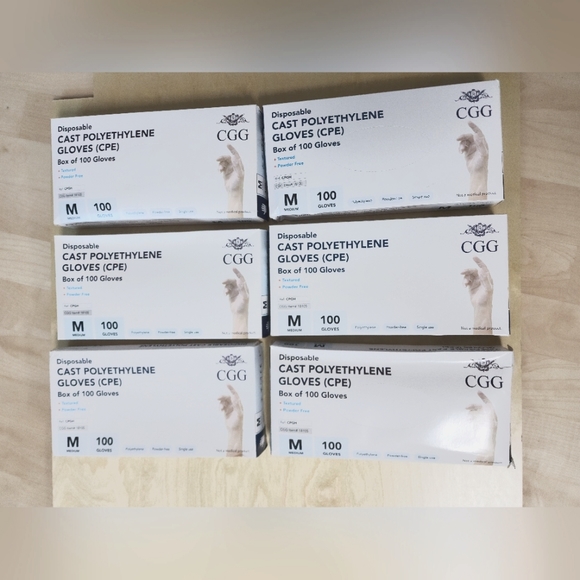 Intco Disposable Cast Polyethylene Gloves ,Cases of 1000 Gloves Medium - Picture 1 of 7